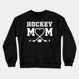 Hockey Mom tee Heart Hockey top Love Hockey Custom Hockey Player with any number Crewneck Sweatshirt